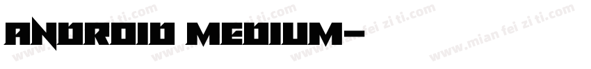 android medium字体转换